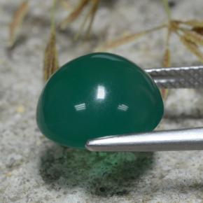 Agate Gemstone in 11 mm (calibrated) Size for Sale, Agate Stone in Yellowish Green Color
