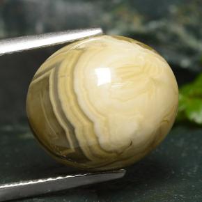 9.28 ct Multicolor Agate Stone, Natural Agate in Oval Cabochon Shape for Sale