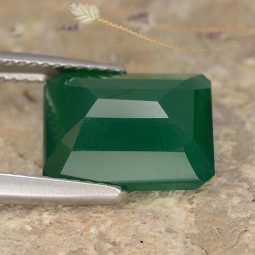 Agate Gemstone in 12 x 10 mm (calibrated) Size for Sale, Agate Stone in Yellowish Green Color