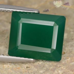5.9ct Octagon Step Cut Green Agate Gem for sale 5.9ct Octagon Step Cut Green Agate Gem (ID: 477910)