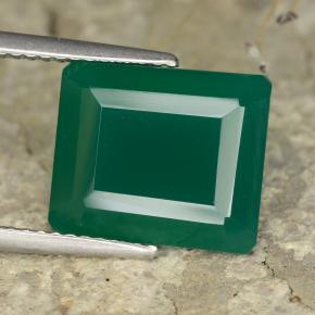 6ct Octagon Step Cut Green Agate Gem for sale 6ct Octagon Step Cut Green Agate Gem (ID: 477941)