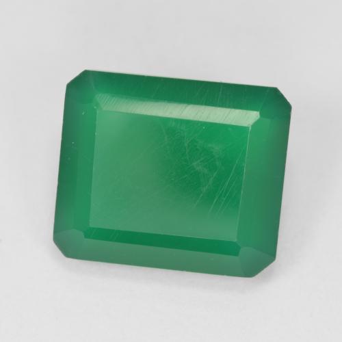 Warm Green Agata Gem - 5.3ct Taglio ottagonale (ID: 478130)