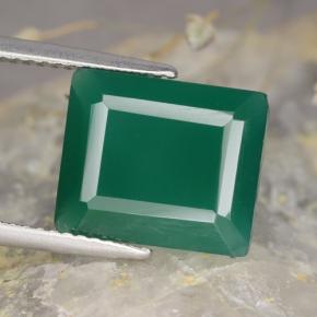 4.9ct Octagon Step Cut Green Agate Gem for sale 4.9ct Octagon Step Cut Green Agate Gem (ID: 478169)