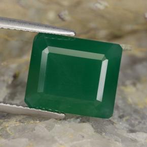Yellowish Green Agate Gem - 5.1ct Octagon Step Cut (ID: 478176)