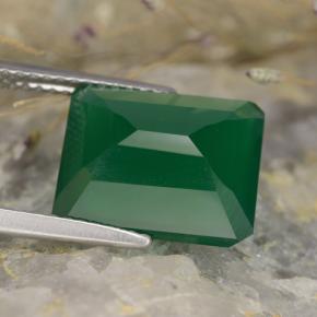 Agate Gemstone in 12 x 10 mm (calibrated) Size for Sale, Agate Stone in Yellowish Green Color
