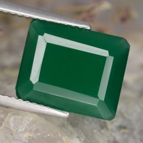 4.2ct Octagon Step Cut Green Agate Gem for sale 4.2ct Octagon Step Cut Green Agate Gem (ID: 478253)