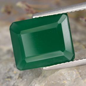 4.23 ct Green Agate Stone, Natural Agate in Octagon Step Cut Shape for Sale