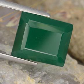 Medium Green Agata Gem - 5.5ct Taglio ottagonale (ID: 478259)