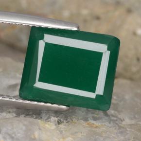 5.3ct Octagon Step Cut Green Agate Gem for sale 5.3ct Octagon Step Cut Green Agate Gem (ID: 478260)