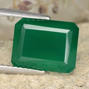 Medium Green Agata Gem - 3.9ct Taglio ottagonale (ID: 478292)