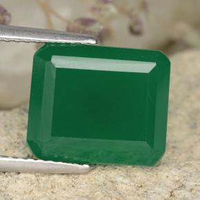 6.1ct Octagon Step Cut Green Agate Gem for sale 6.1ct Octagon Step Cut Green Agate Gem (ID: 478296)