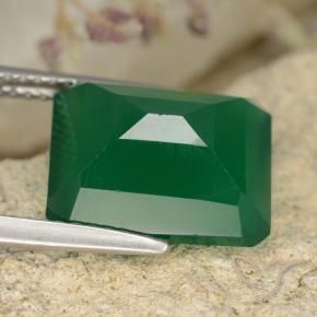Agate Gemstone in 12 x 10 mm (calibrated) Size for Sale, Agate Stone in Yellowish Green Color