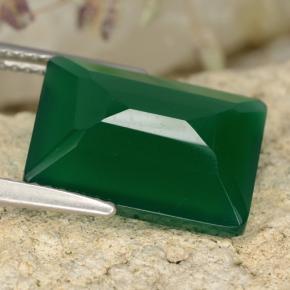 Agate Gemstone in 14.3 x 10.3 mm Size for Sale, Agate Stone in Green Color