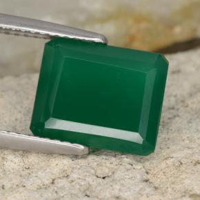Verde giallastro Agata Gem - 4.2ct Taglio ottagonale (ID: 478344)