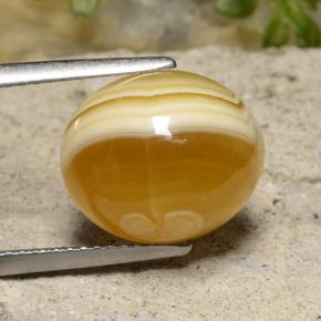 9.16 ct Multicolor Agate Stone, Natural Agate in Oval Cabochon Shape for Sale
