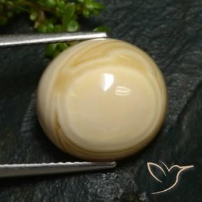 12.37 ct Multicolor Agate Stone, Natural Agate in Oval Cabochon Shape for Sale