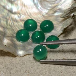 0.3ct Round Cabochon Green Agate Gem for sale 0.3ct Round Cabochon Green Agate Gem (ID: 495321)