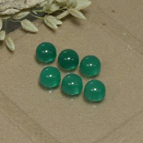 0.4ct Round Cabochon Green Agate Gem for sale 0.4ct Round Cabochon Green Agate Gem (ID: 495562)