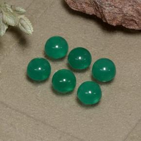 0.3ct Round Cabochon Green Agate Gem for sale 0.3ct Round Cabochon Green Agate Gem (ID: 495569)