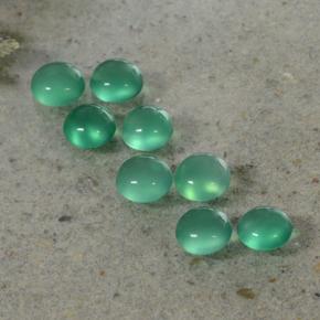 Agate Gemstones in 3.8 mm Size for Sale, Agate Stones in Light Green Color