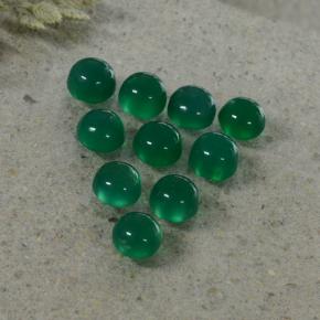 0.3ct Round Cabochon Green Agate Gem for sale 0.3ct Round Cabochon Green Agate Gem (ID: 495636)