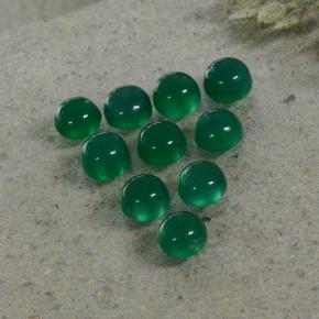 Agate Gemstones in 4 mm (calibrated) Size for Sale, Agate Stones in Yellowish Green Color