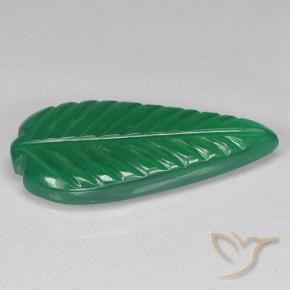 Agate Gemstone in 20.3 x 9.7 mm Size for Sale, Agate Stone in Medium Green Color
