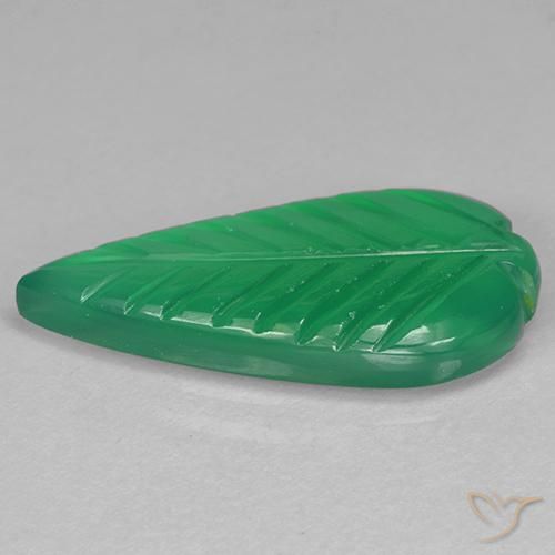 Agate Gemstone in 20.1 x 9.8 mm Size for Sale, Agate Stone in Yellowish Green Color