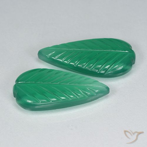 7.23ctw Natural Warm Green Agate, Flower Cut, Translucent, Photo A