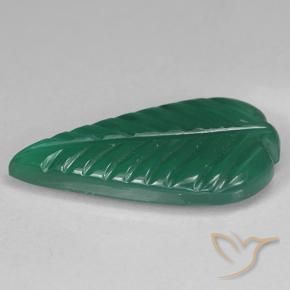 Agate Gemstone in 17.7 x 9.2 mm Size for Sale, Agate Stone in Green Color
