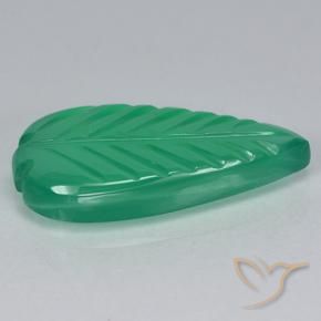 Agate Gemstone in 18.3 x 9.3 mm Size for Sale, Agate Stone in Cool Green Color