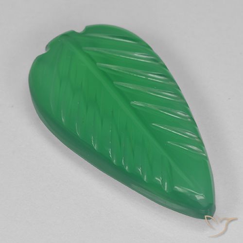 3.96ct Natural Warm Green Agate, Flower Cut, Transparent