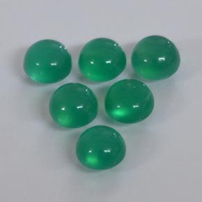 Agate Gemstones in 4 mm (calibrated) Size for Sale, Agate Stones in Warm Green Color