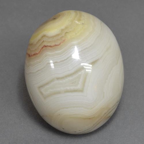 Mehrfarbig Achat Edelstein - 15.4ct Oval Cabochon (ID: 512184)