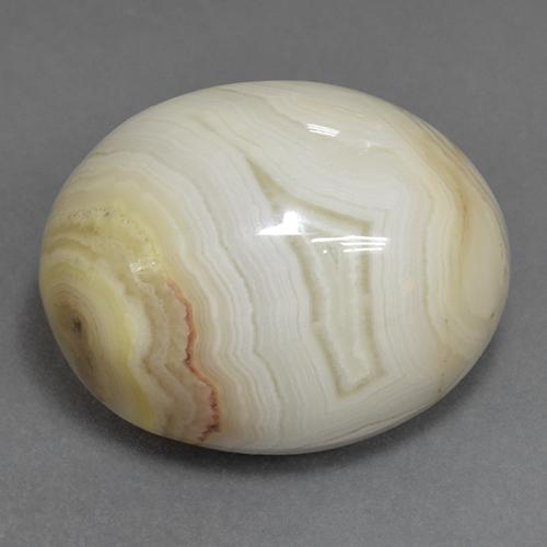 15.35 ct Multicolor Agate Stone, Natural Agate in Oval Cabochon Shape for Sale