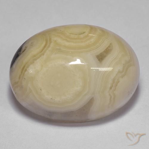 19.37 ct Multicolor Agate Stone, Natural Agate in Oval Cabochon Shape for Sale