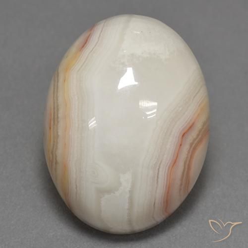 Agata Ovale cabochon da 16,61 ct dall'India, dimensione 20,1 x 15,4mm, purezza Opaque, pietra preziosa naturale Tinto, Agata 1pc in colore Multicolore, durezza Mohs di 6,5 - 7 adatto per gioielli da indossare ogni giorno, Photo A