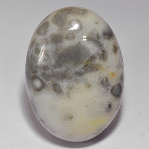 39.51 ct Multicolor Agate Stone, Natural Agate in Oval Cabochon Shape for Sale