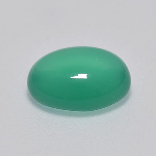 Agate Gemstone in 9 x 7 mm (calibrated) Size for Sale, Agate Stone in Cool Green Color