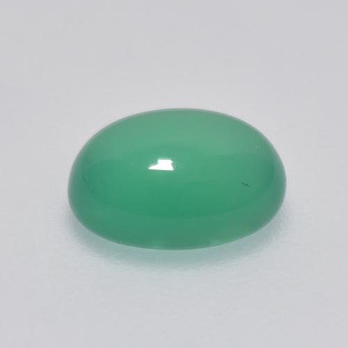 Agate Gemstone in 8 x 6 mm (calibrated) Size for Sale, Agate Stone in Jade Green Color