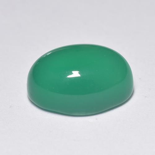 Agate Gemstone in 8 x 6 mm (calibrated) Size for Sale, Agate Stone in Light Green Color