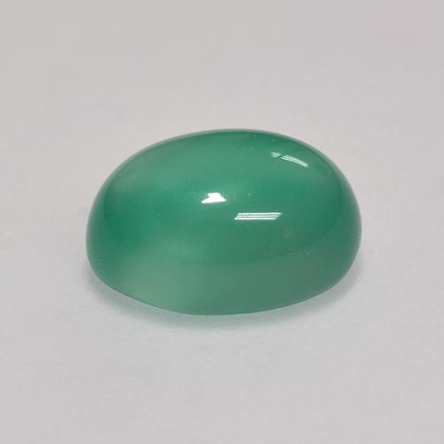 Agate Gemstone in 8 x 6 mm (calibrated) Size for Sale, Agate Stone in Cool Green Color