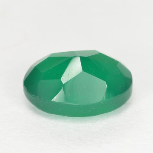 Agate Gemstone in 8 x 6 mm (calibrated) Size for Sale, Agate Stone in Warm Green Color