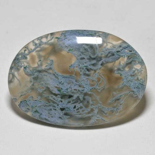 Multicolor Agate Gem - 37.6ct Oval Cabochon (ID: 590727)