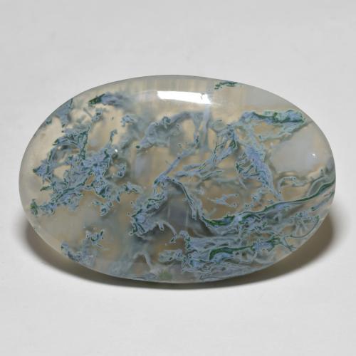 Multicolor Agate Gem - 44.1ct Oval Cabochon (ID: 590732)