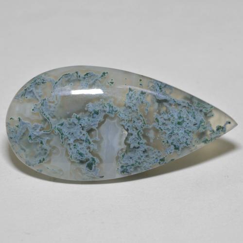 Multicolor Ágata Gema - 36.7ct Cabujón Pera (ID: 590841)