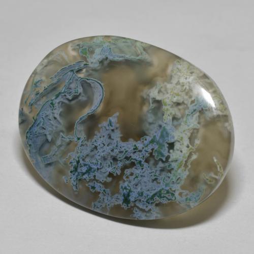 Multicolor Agate Gem - 33.9ct Oval Cabochon (ID: 590843)