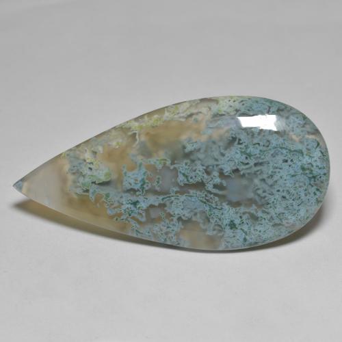 Multicolor Agate Gem - 31.5ct Pear Cabochon (ID: 590889)