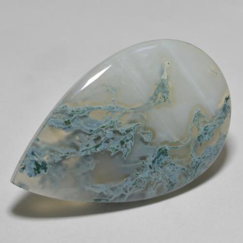 27.73 ct Multicolor Agate Stone, Natural Agate in Pear Cabochon Shape for Sale
