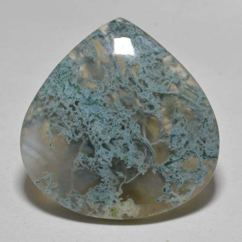 31.45 ct Multicolor Agate Gemstone, Agate Gem in Pear Cabochon Shape for Sale.